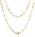 Gold-Tone Paperclip Layered Necklace