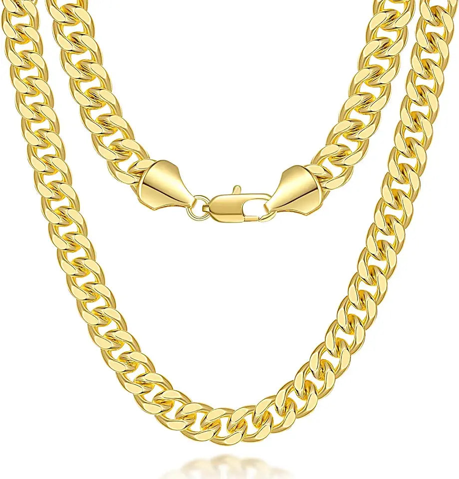 Gold-Tone Cuban Link Necklace, 5mm
