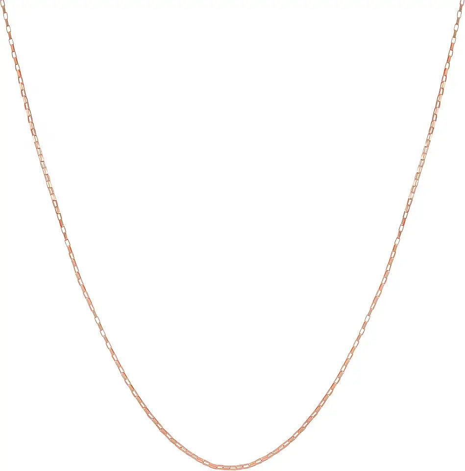 Gold-Tone Box Chain Necklace