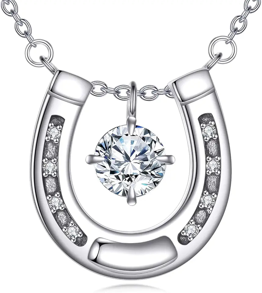Sterling Silver Moissanite Necklace