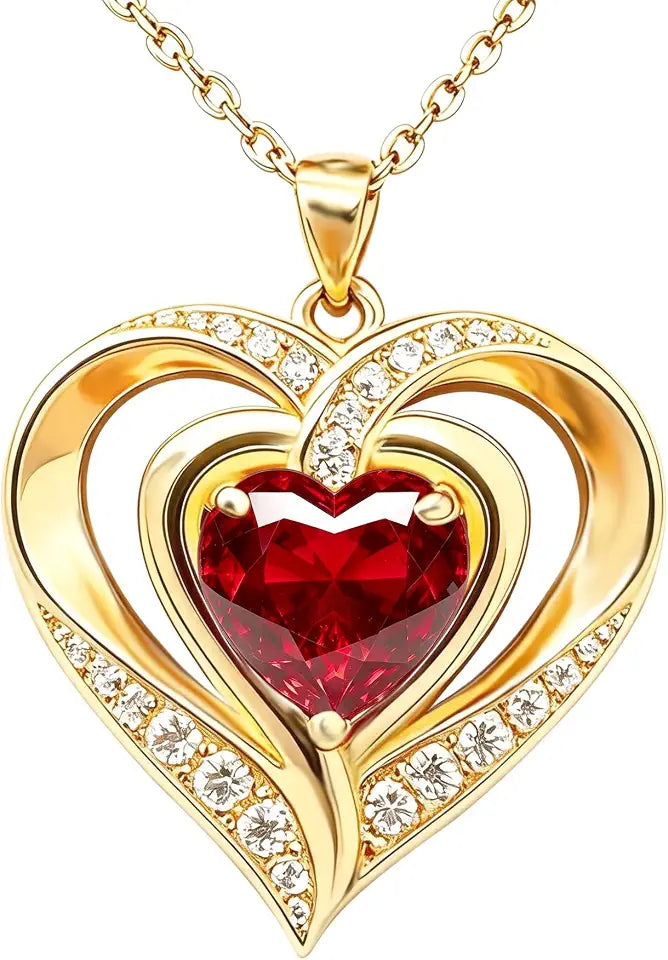 Moissanite Heart Necklace