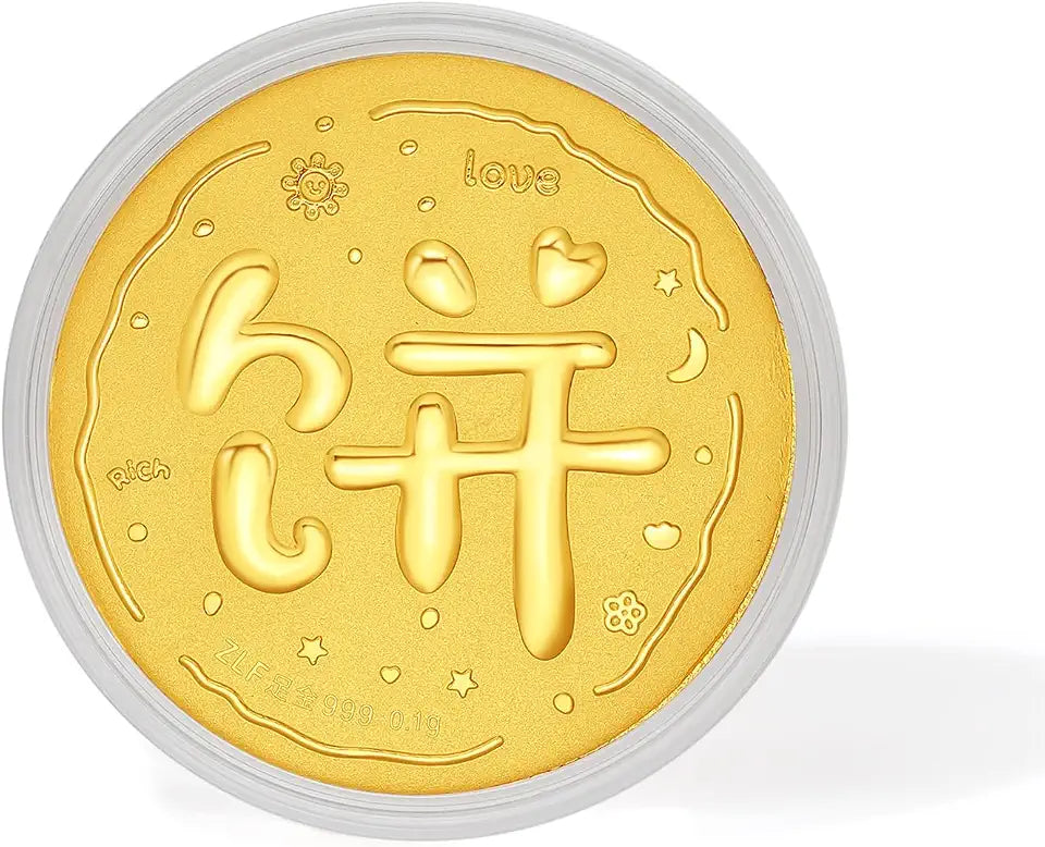 Gold-Tone Round Pendant