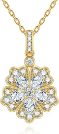 Moissanite Floral Necklace