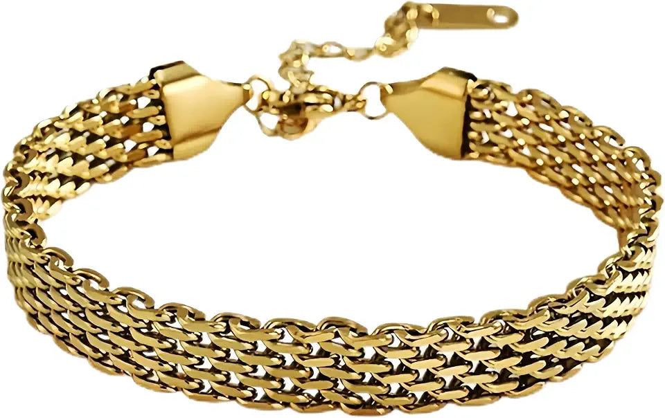 Gold-Tone Cuban Link Bracelet