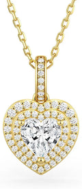 Moissanite Heart Necklace