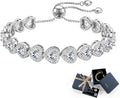Moissanite Tennis Heart Bracelet