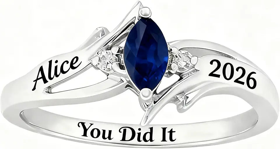 Sterling Silver Birthstone Ring