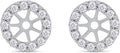 Round Halo Earrings