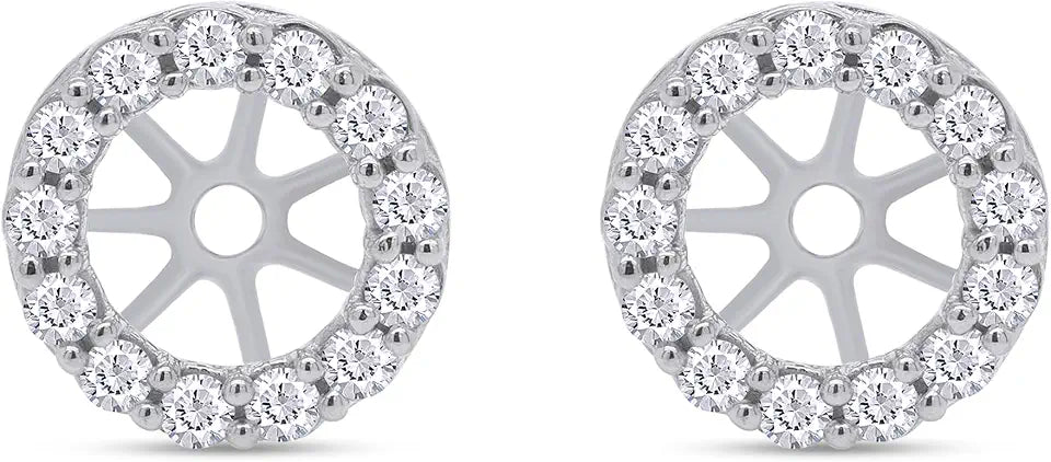 Round Halo Earrings