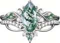 Sterling Silver Engagement Ring