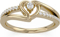 Gold-Tone Sterling Silver Heart Ring