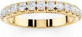 14K Gold-Plated Sterling Silver Moissanite Wedding Band