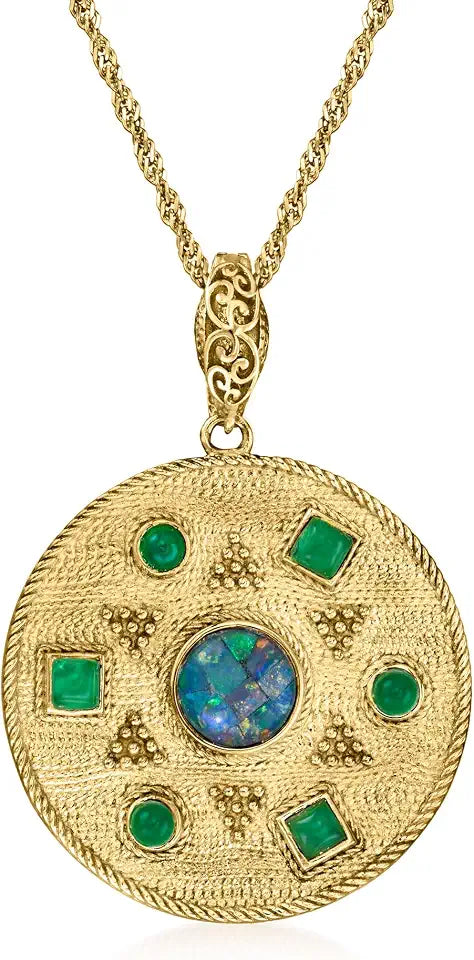 Gold-Tone Opal Necklace
