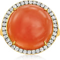 Gold-Tone Topaz Ring