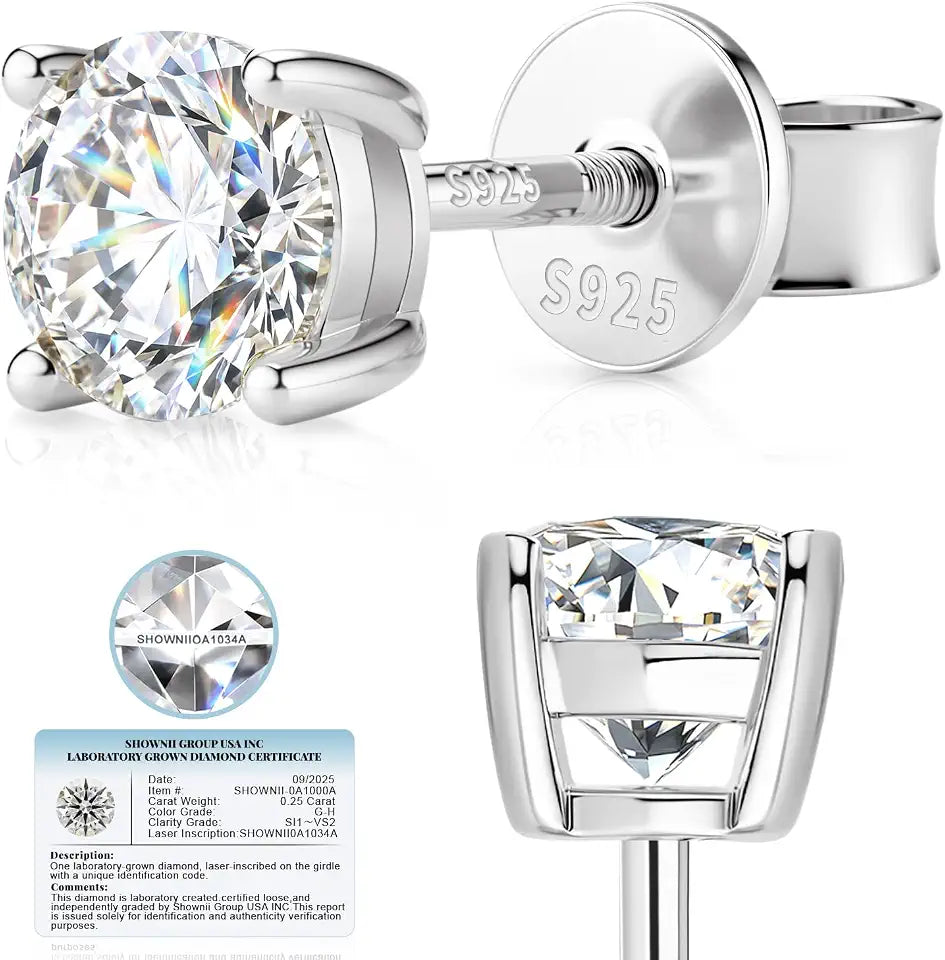 Lab-Grown Diamond Stud Earrings
