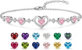 Sterling Silver Birthstone Bracelet