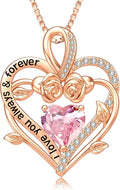 Gold-Tone Birthstone Heart Necklace