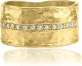 14K Gold-Plated Sterling Silver Cubic Zirconia Ring