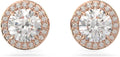 Rose Gold-Tone Round Stud Earrings