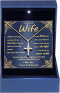 18K Gold-Filled Moissanite Infinity Cross Necklace