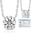 Lab-Grown Diamond Solitaire Necklace