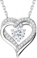 Moissanite Heart Necklace