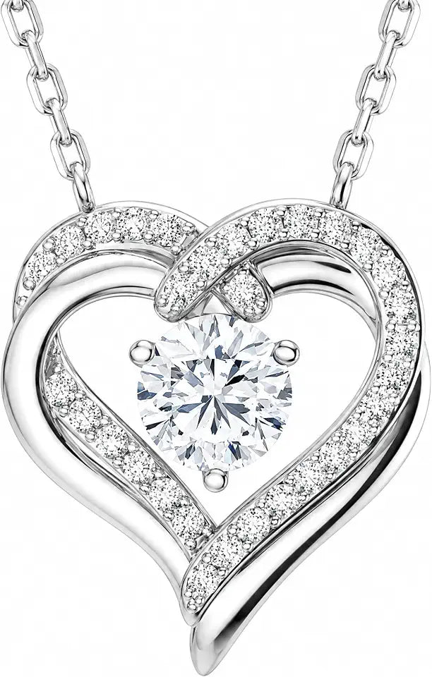 Moissanite Heart Necklace