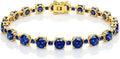 Gold-Tone Birthstone Tennis Bracelet