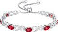 Birthstone Tennis Infinity Bracelet