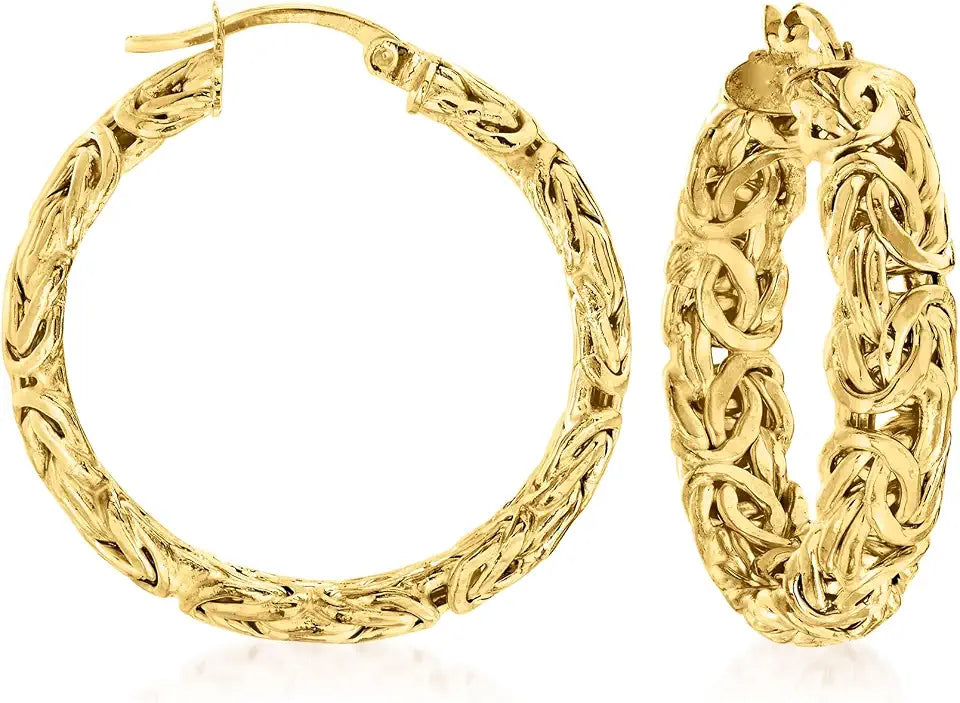 Gold-Tone Hoop Earrings