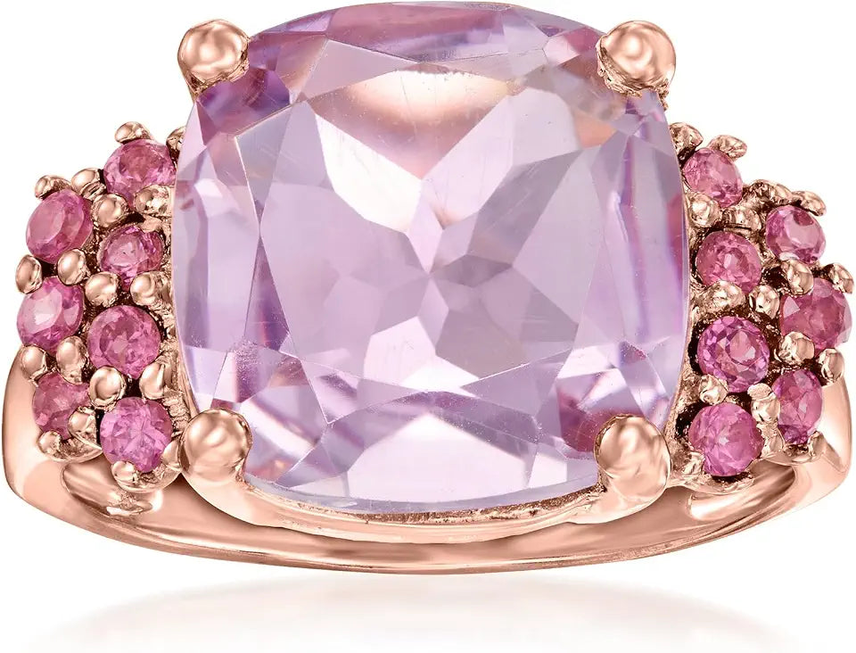 Gold-Tone Amethyst Ring