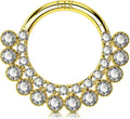 Gold-Tone Cubic Zirconia Body Jewelry