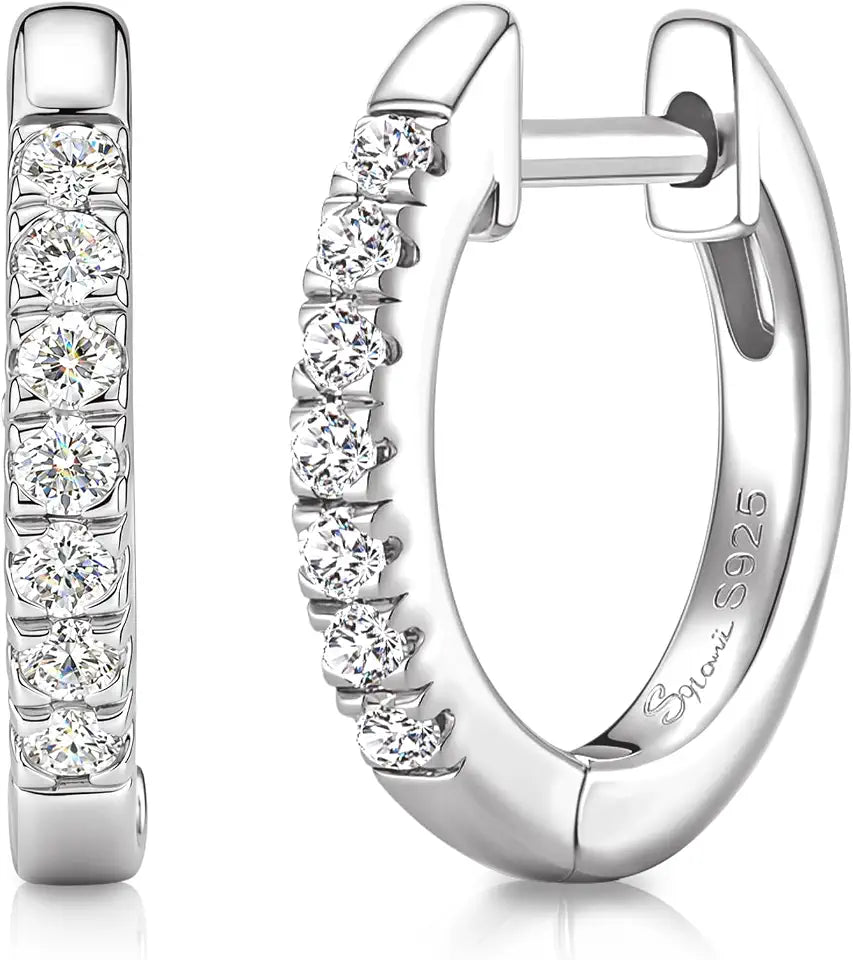 Lab-Grown Diamond Hoop Earrings
