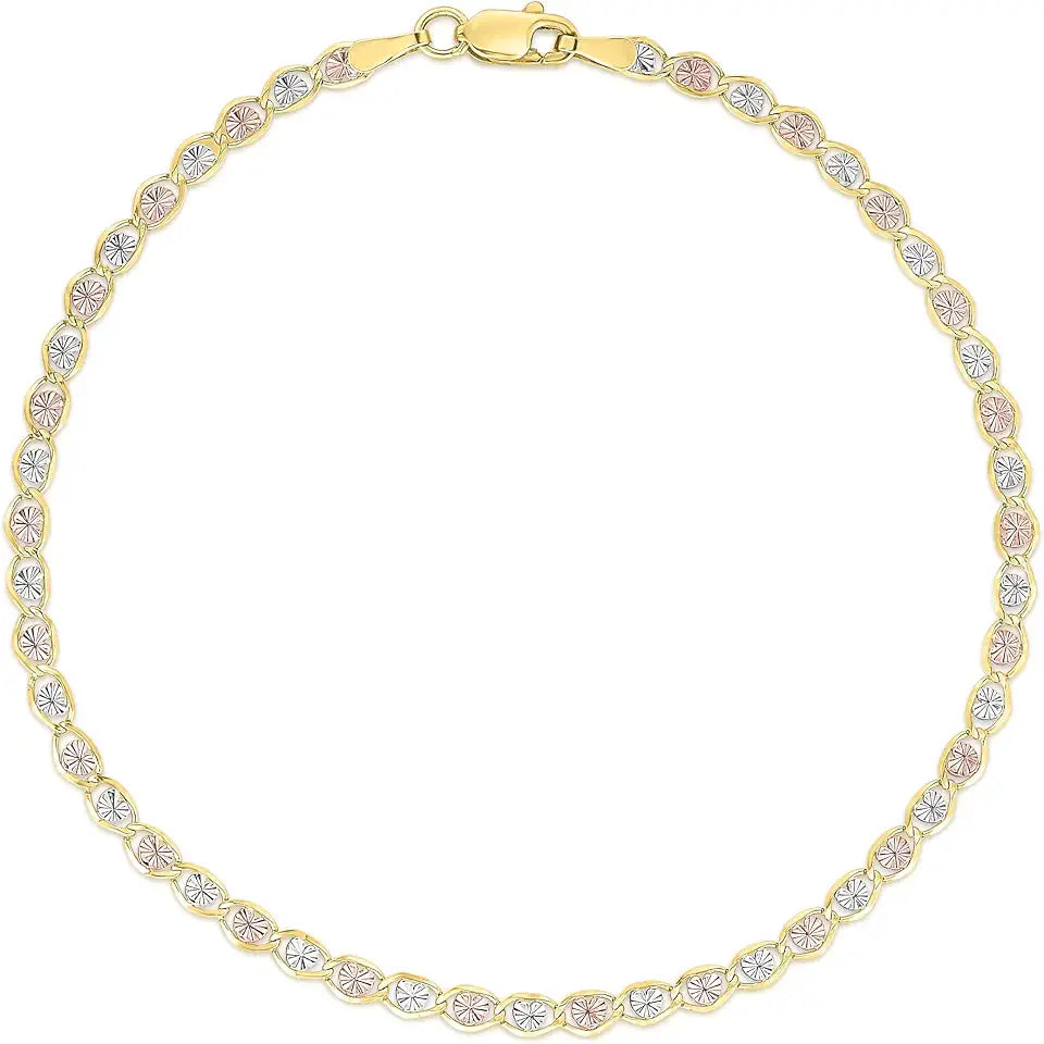 Gold-Tone Heart Bracelet, 3mm