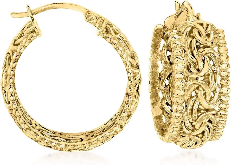 Gold-Tone Hoop Earrings
