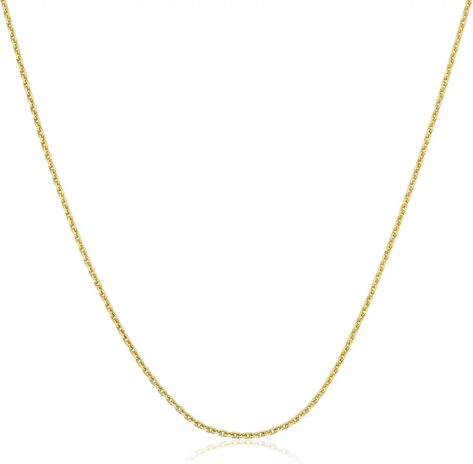 Gold-Tone Necklace, 0.8 mm