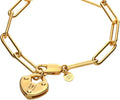 Gold-Tone Heart Bracelet
