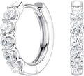 Moissanite Hoop Earrings