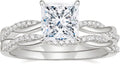 Oval Moissanite Infinity Engagement Ring