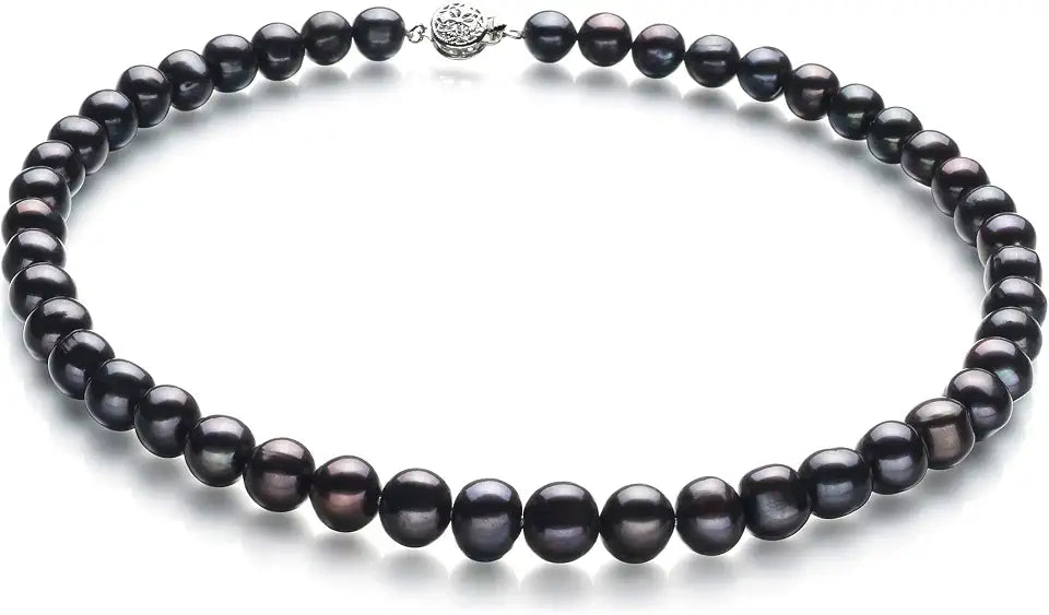 Sterling Silver Freshwater Pearl Necklace, 9mm