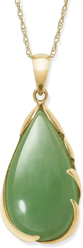 Teardrop Jade Necklace