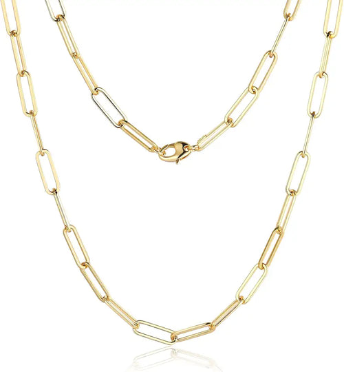 14K Gold-Filled Paperclip Layered Necklace, 5MM
