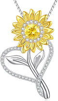 18K Gold-Plated Sunflower Necklace