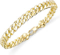 Gold-Tone Cuban Link Bracelet, 8mm