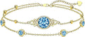 Gold-Tone Birthstone Infinity Bracelet