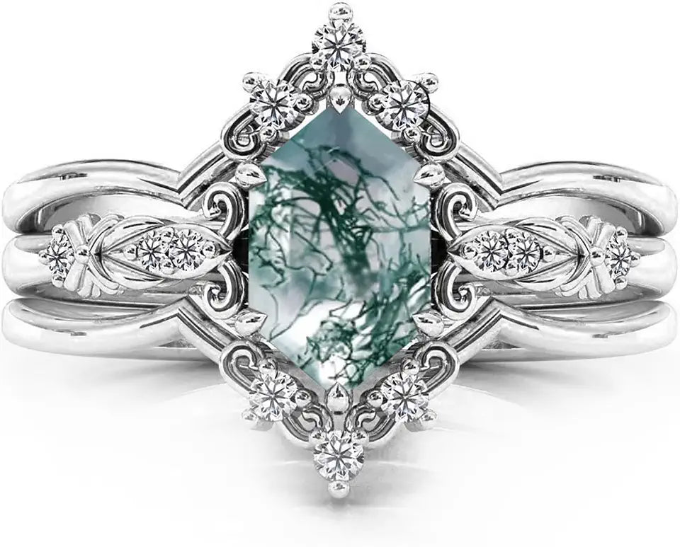 Sterling Silver Engagement Ring