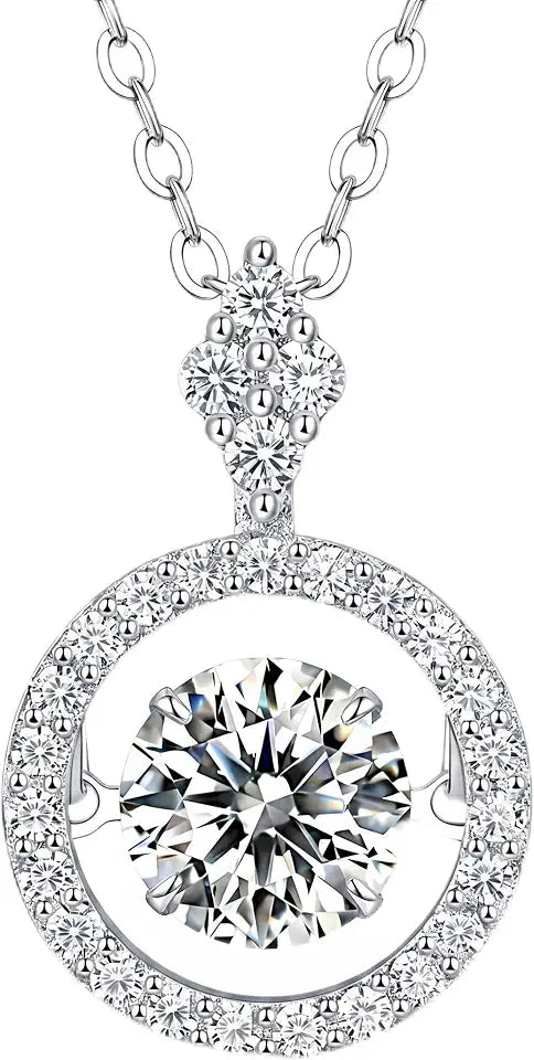 Sterling Silver Moissanite Necklace