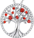 Sterling Silver Citrine Necklace with Birthstone