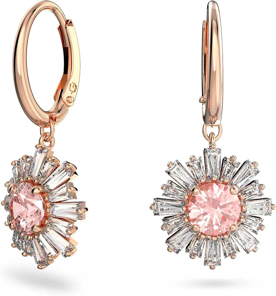 Rose Gold-Tone Crystal Jewelry Piece