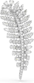 Rhodium-Plated Brooch